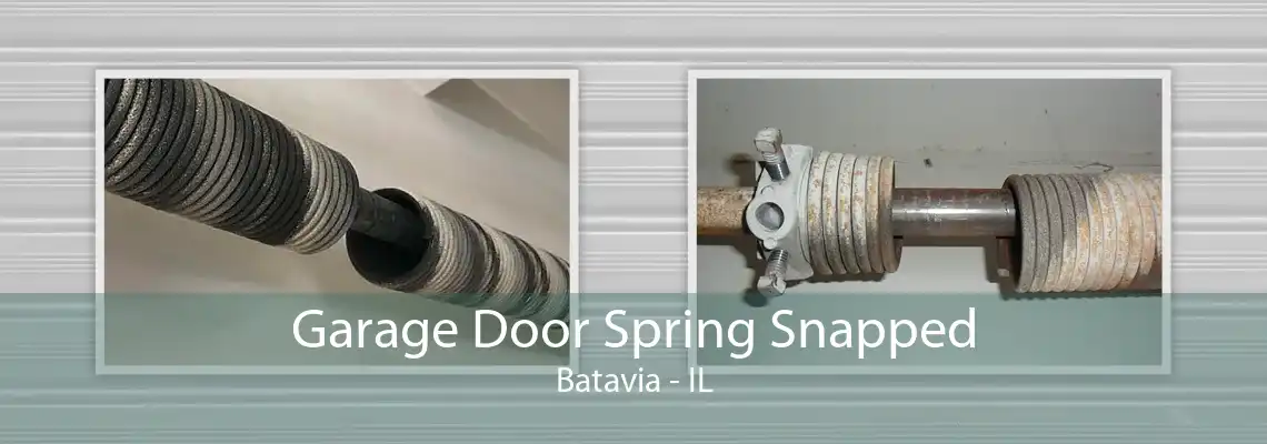 Garage Door Spring Snapped Batavia - IL